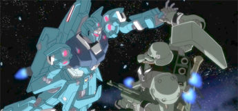 Mobile Suit Gundam battle screenshot