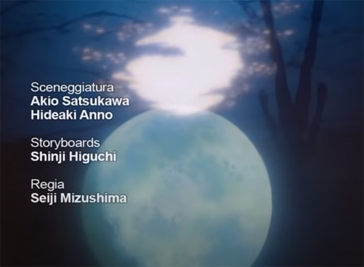 Neon Genesis Evangelion - Ending credits screenshot