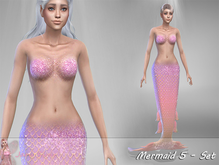 Mermaid 5 Set CC Sims4