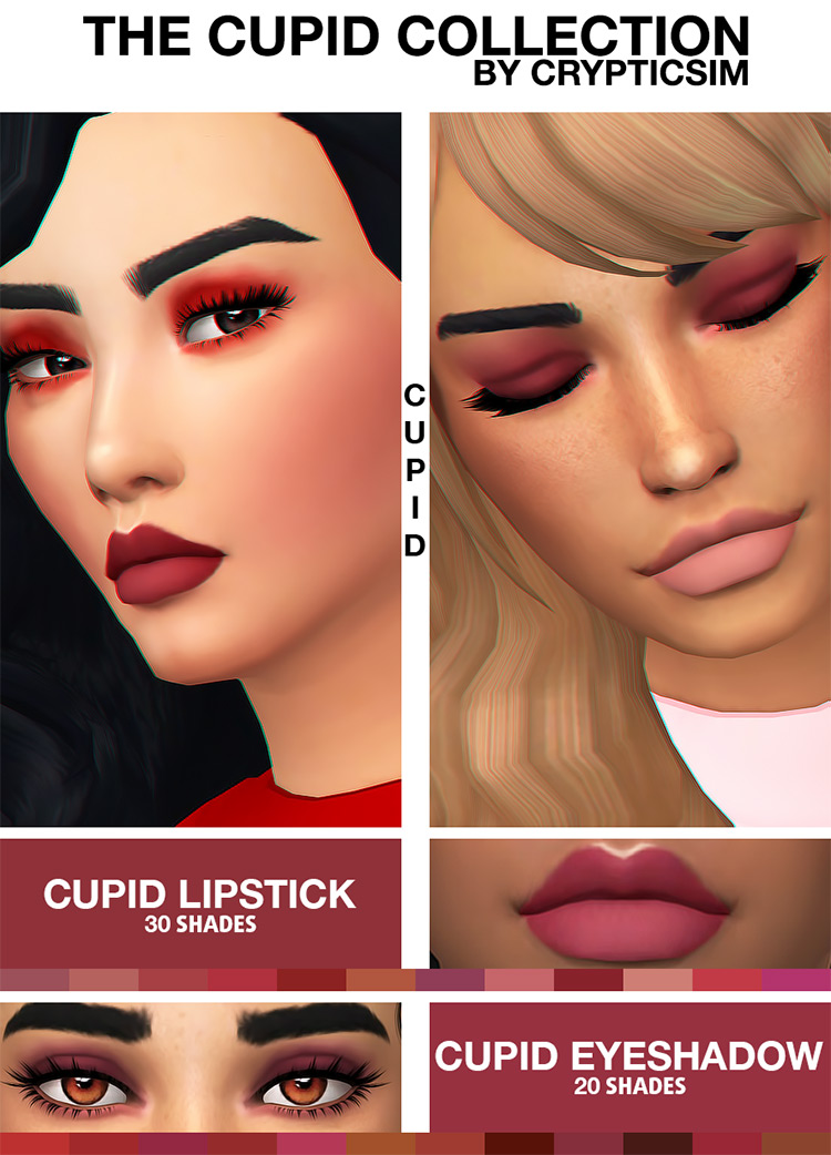 Cupid Collection of Lipstick - Sims 4 CC