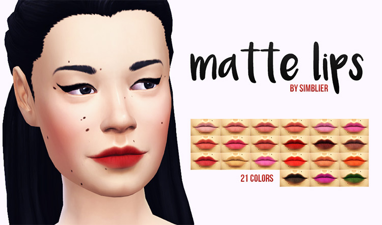 Sims 4 Lipstick CC  Best Custom Lipstick   Lip Gloss To Download   FandomSpot - 87