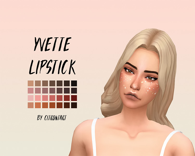 Yvette Lipstick CC Sims 4