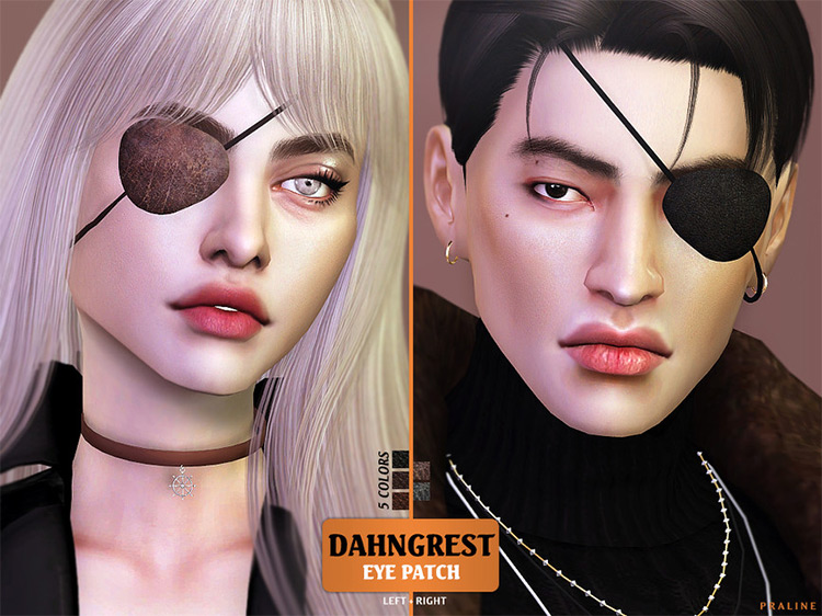 Dahngrest Eyepatch mod for Sims 4