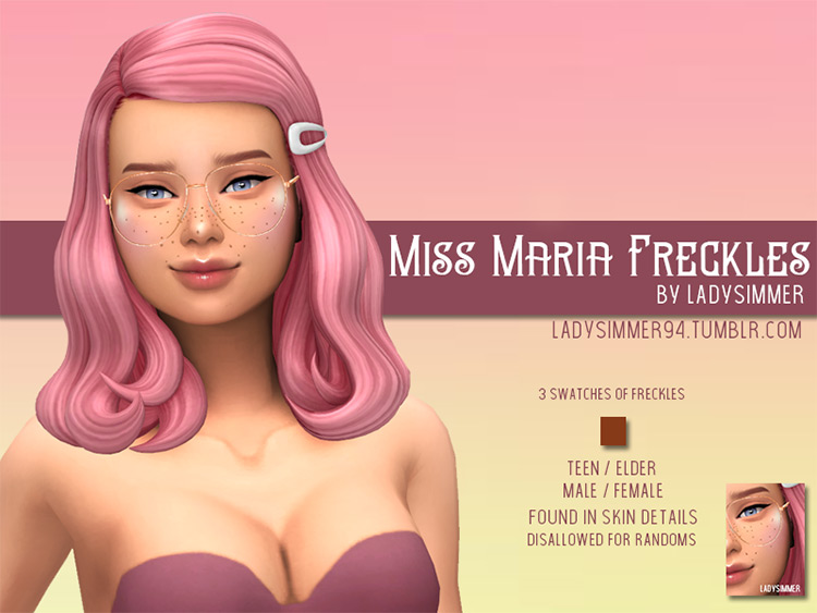 15 Best Freckles Mods   CC For Sims 4  All Free    FandomSpot - 62