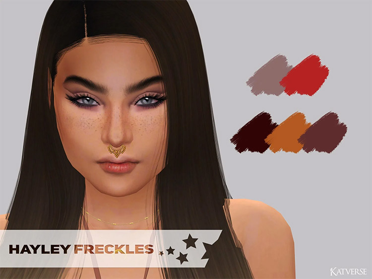 Hayley’s Freckles Sims 4 mod screenshot