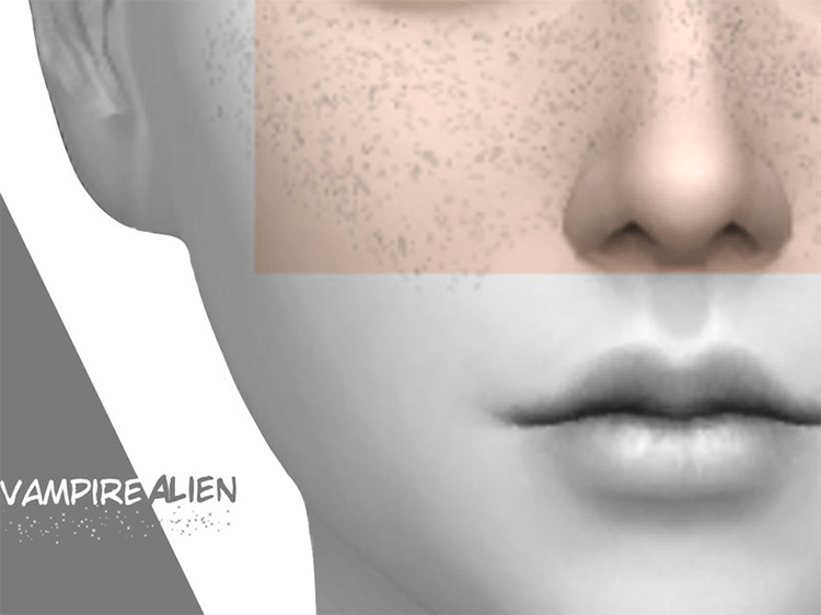 Occult Freckles mod The Sims 4