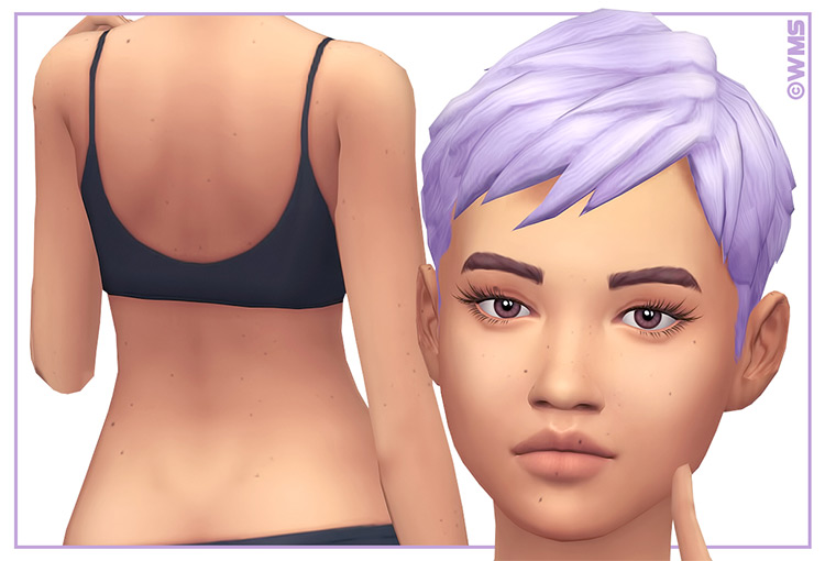 Subtle Freckles & Moles mod for Sims 4