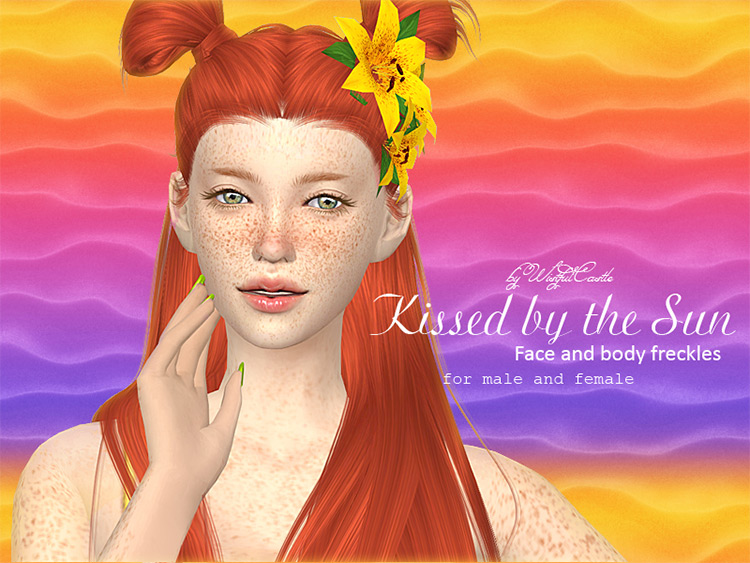 the sims 4 red freckles mod female full body