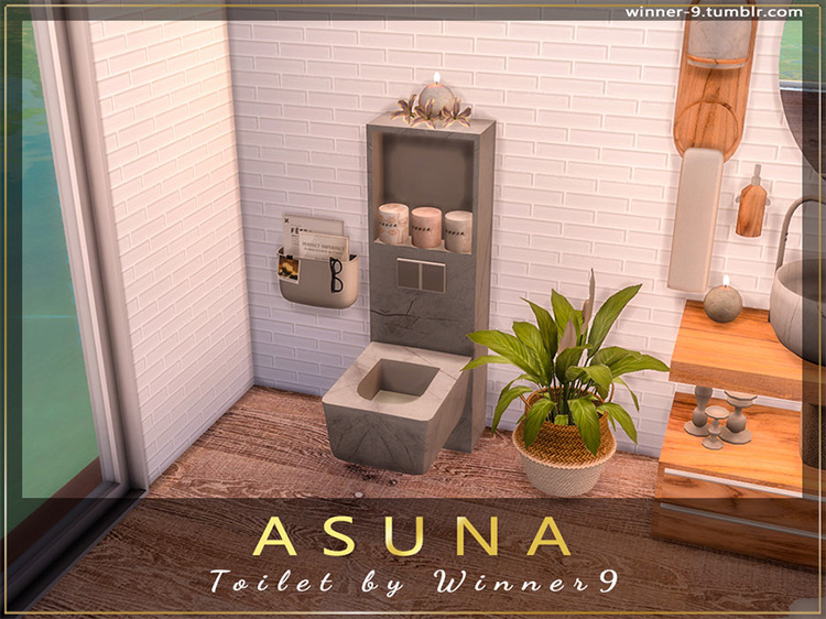 Asuna Toilet Sims 4 CC