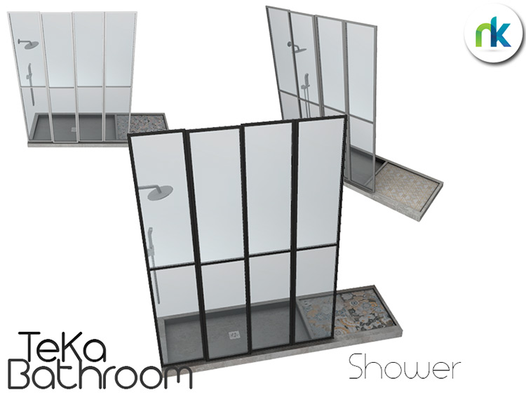 TeKa Shower Sims 4 CC