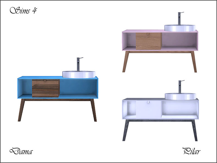 Dama Sink CC for Sims 4