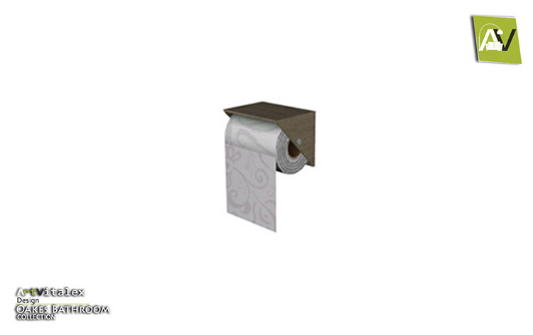 Oakes Toilet Paper Holder Sims 4 CC