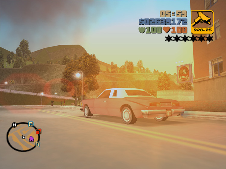 Vehicle Cam GTA III mod