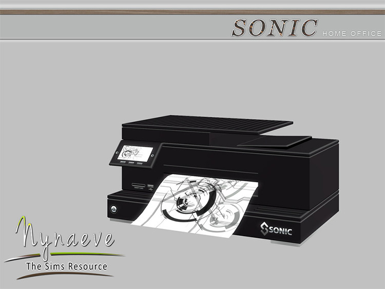 Sonic Printer - Sims 4 CC