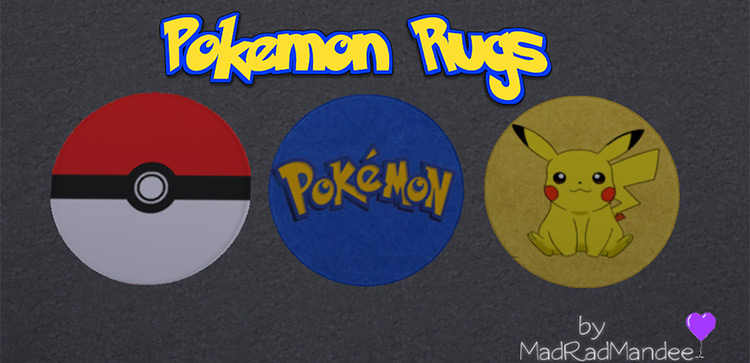 Pokémon Rugs - Home furniture decor - Sims 4 CC