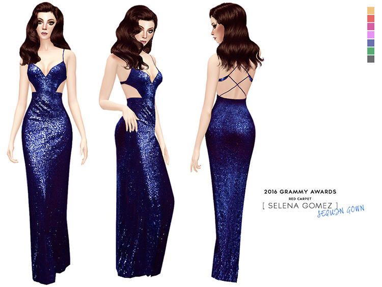 Selena Gomez 2016 Prom Dress - Sims 4 CC