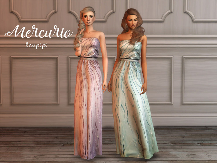 Mercurio prom dress - TS4 CC