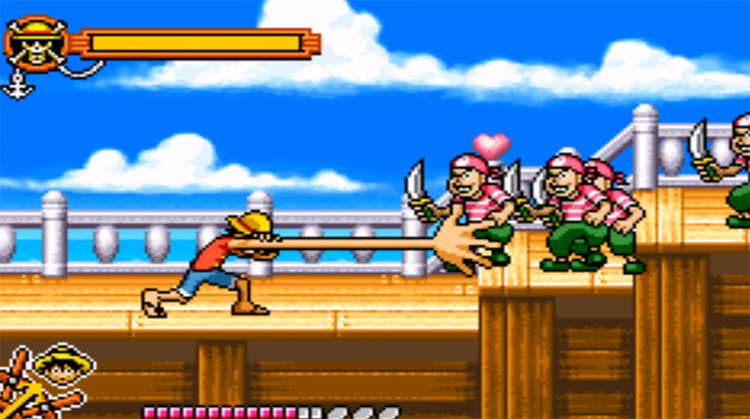 One Piece Gameboy Advance 2005 title - Game Screenshot