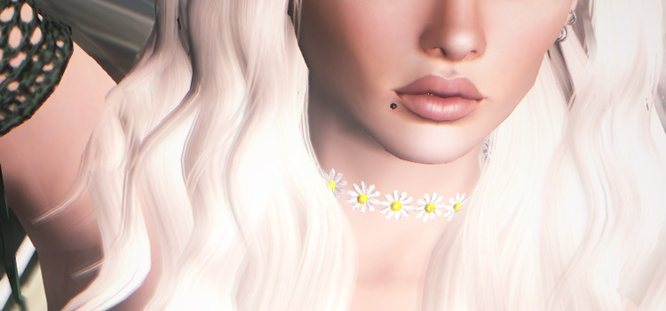 sims 4 cc hair blonde streaks