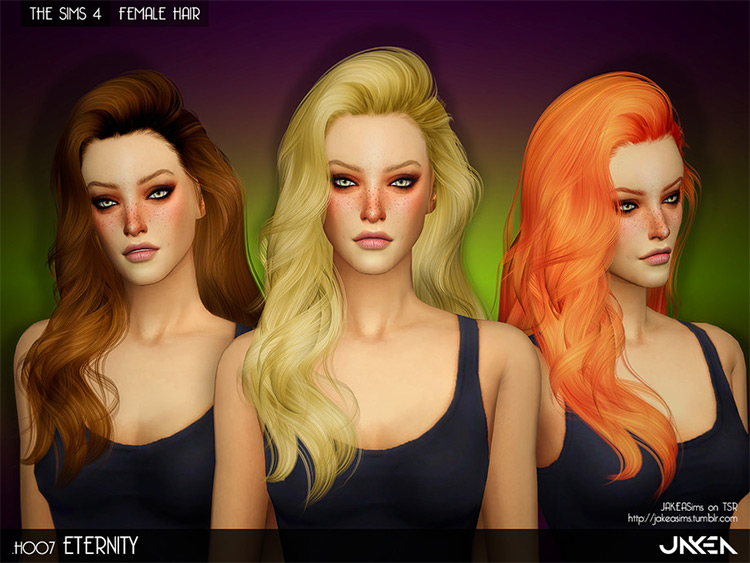 sims 4 cas hair cc blonde streaks