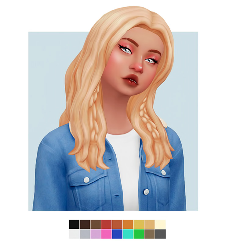 sims 4 fire hair