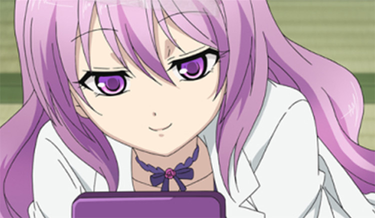 Ena Ibarada purple-haired anime girl