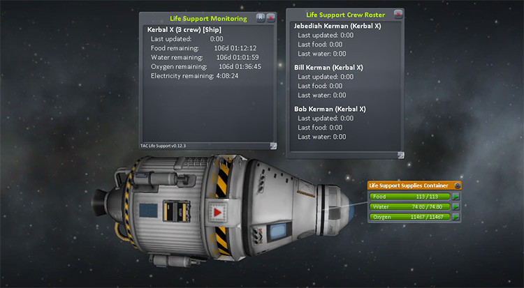 kerbal space program life support