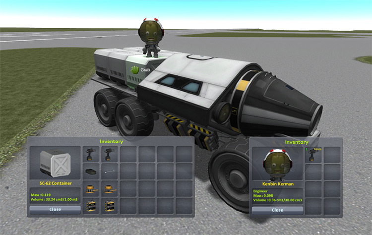 מערכת מלאי Kerbal (KIS) MOD