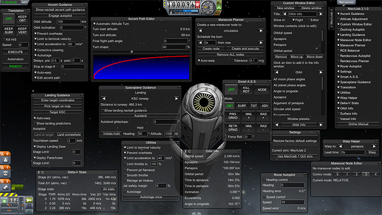 Mechjeb mod for Kerbal Space Program