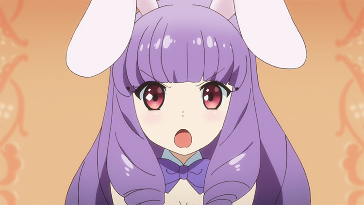 Chuchu, bunny ears and purple hair girl from Show By Rock anime