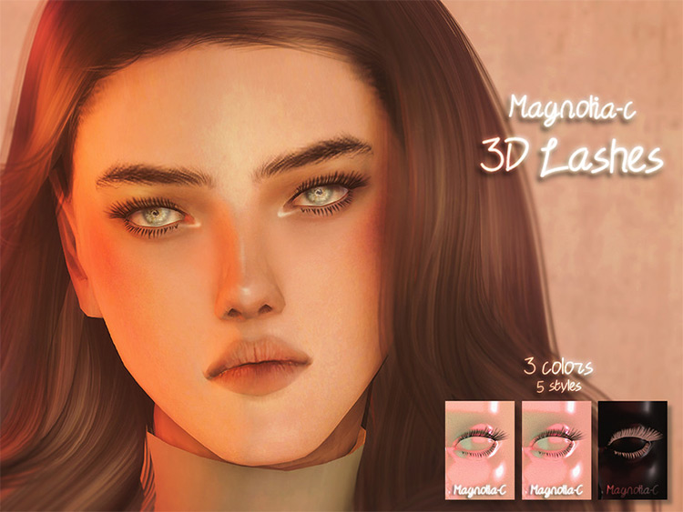 sims 4 3d eyelashes skin detail