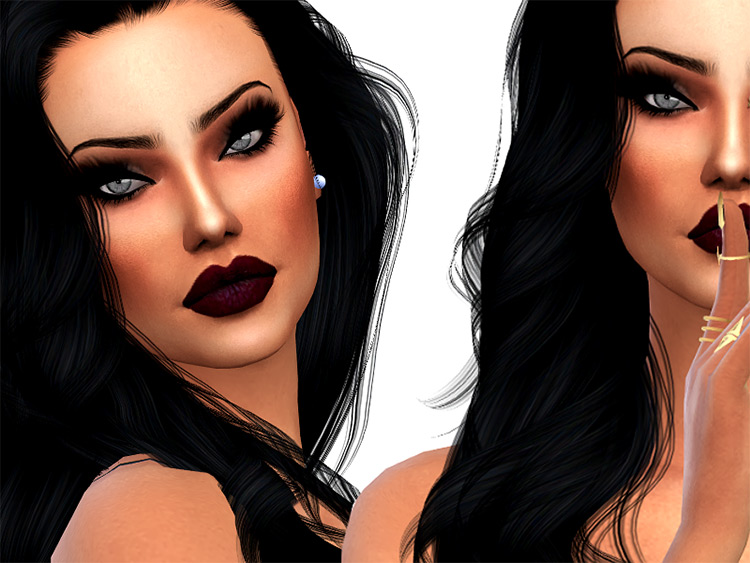 Dark Full Exposure Eyelashes - Sims 4 CC
