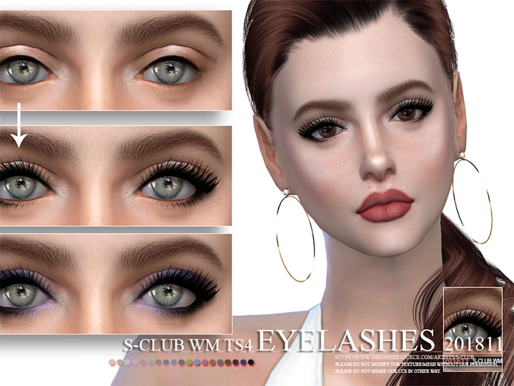 eyelashes for sims 4 cc