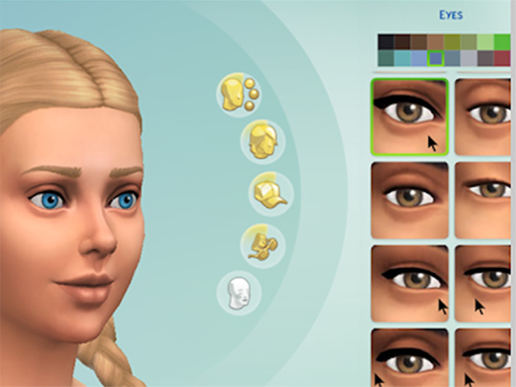 sims 4 3d lashes skin detail