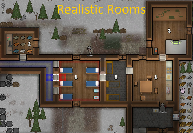 Realistic Rooms Mod for Rimworld