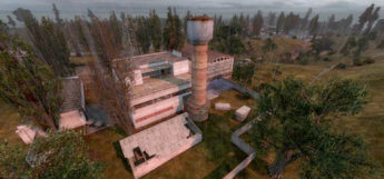 Screenshot of STALKER Shadow of Chernobyl birds-eye view