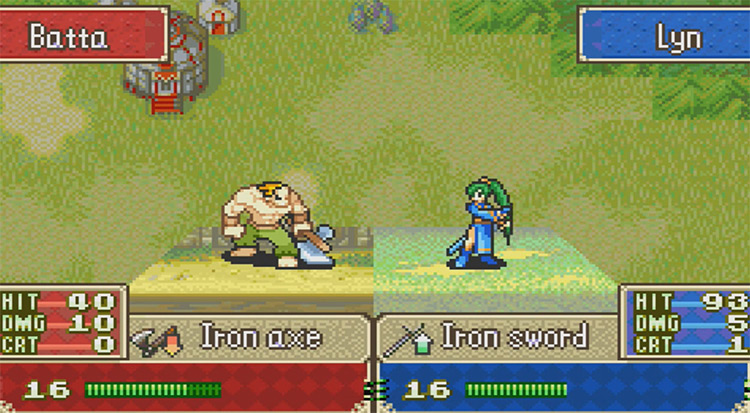 Fire Emblem: The Blazing Blade GameBoy Advance Gameplay Screenshot