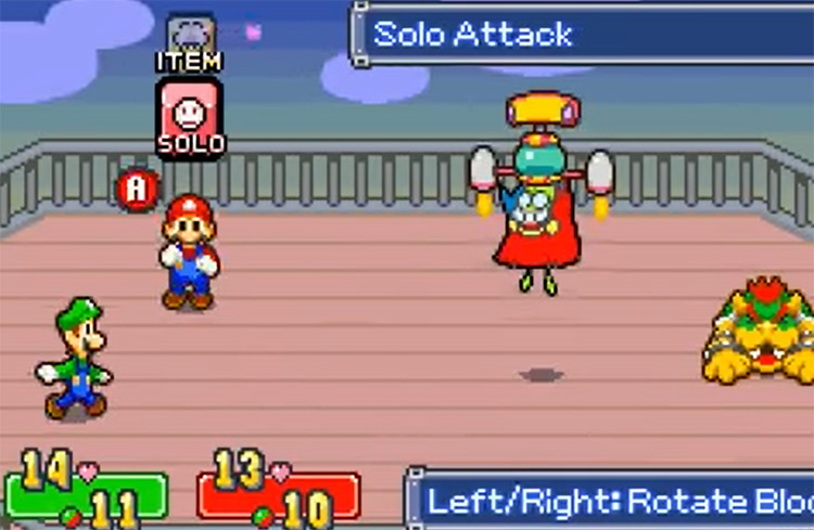 Gameplay of Mario & Luigi: Superstar Saga