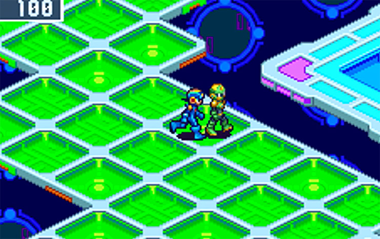 Mega Man Battle Network 6: Cybeast Gregar/Cybeast Falzar 2006 GBA gameplay