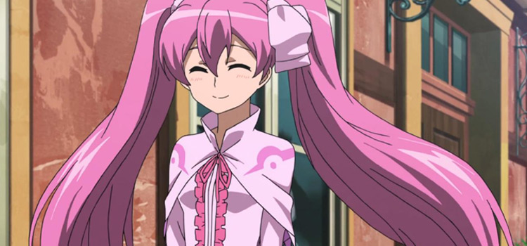 Pink hair anime girl