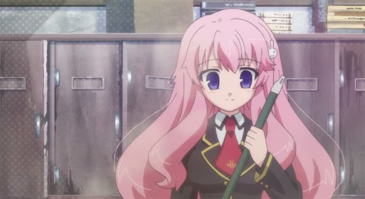 Mizuki Himeji pinked haired girl anime