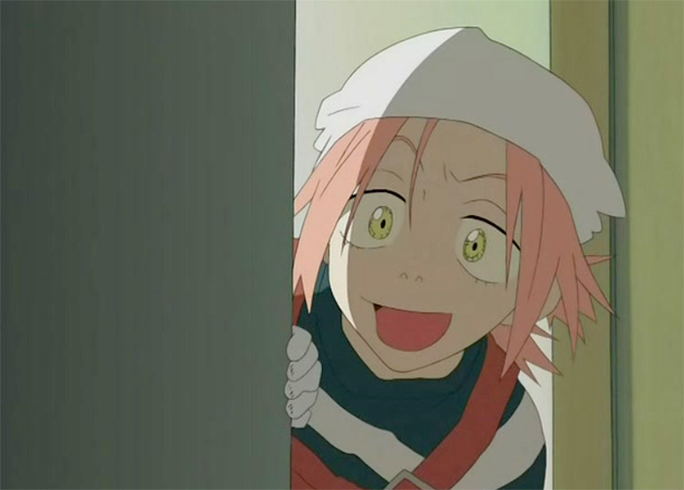 Haruko Haruhara pinked haired girl anime