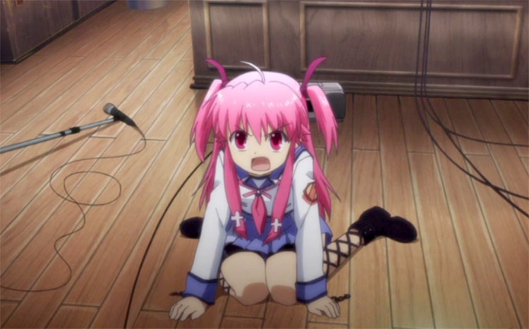 Yui in Angel Beats! anime screenshot