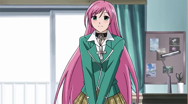 Moka Akashiya in Rosario to Vampire anime screenshot