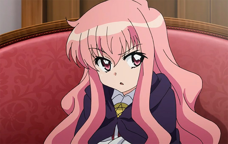 Louise Françoise Le Blanc de La Vallière pinked haired anime girl