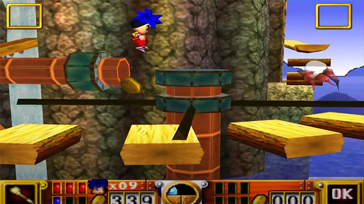 Goemon’s Great Adventure gameplay