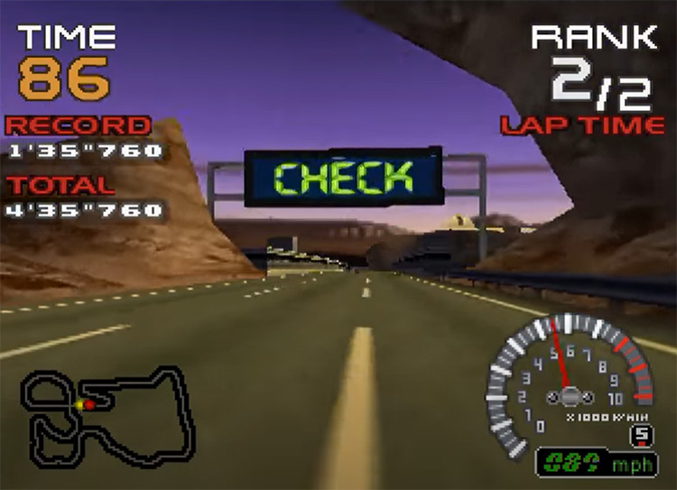 Ridge Racer 64 gameplay