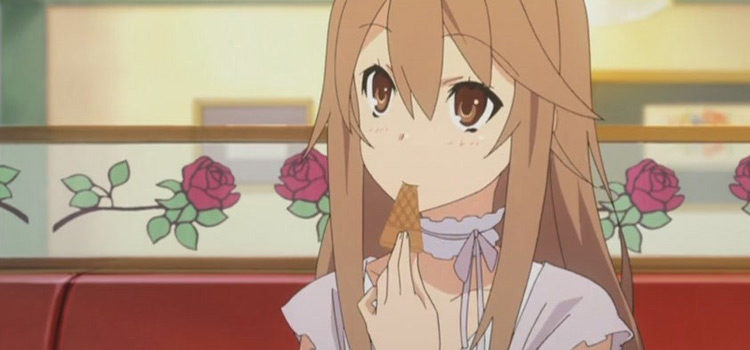 Ryouko Ookami screenshot - brunette anime girl