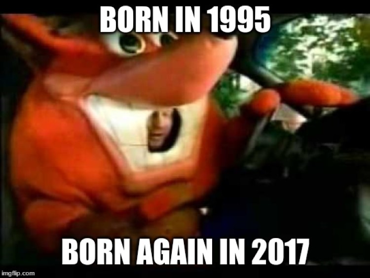 Crash born in 1995 and again in 2017