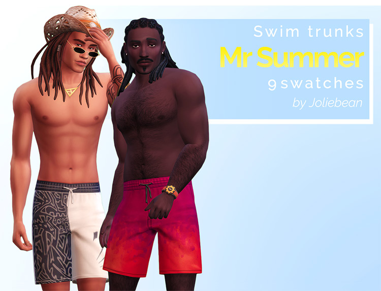 Mr. Summer - Swim Trunks pack TS4 CC
